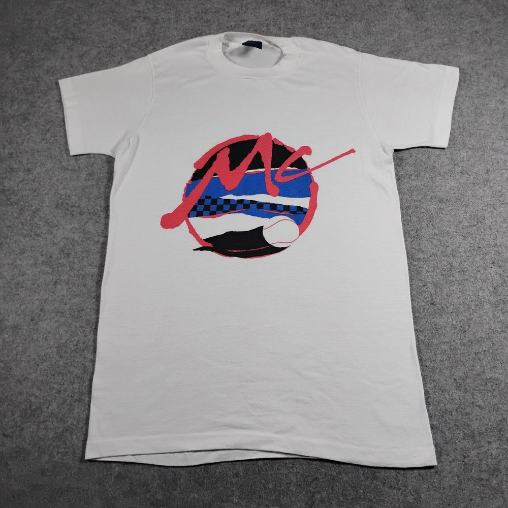 Vintage Nike John McEnroe Mac Tennis Graphic T Shirt Men Small 80s USA Checker